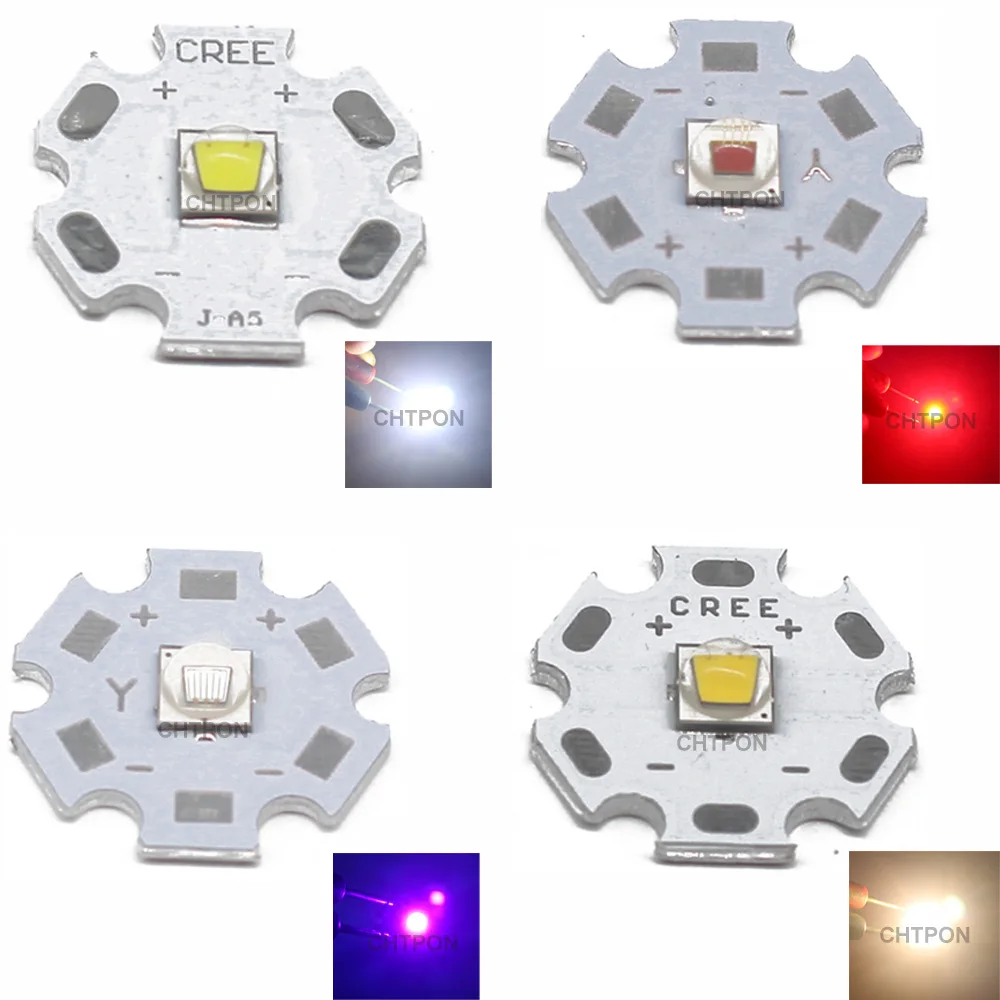 Светодиодный индикатор CREE XML2 T6 U2 1 шт. 10 Вт белый нейтральный теплый красный