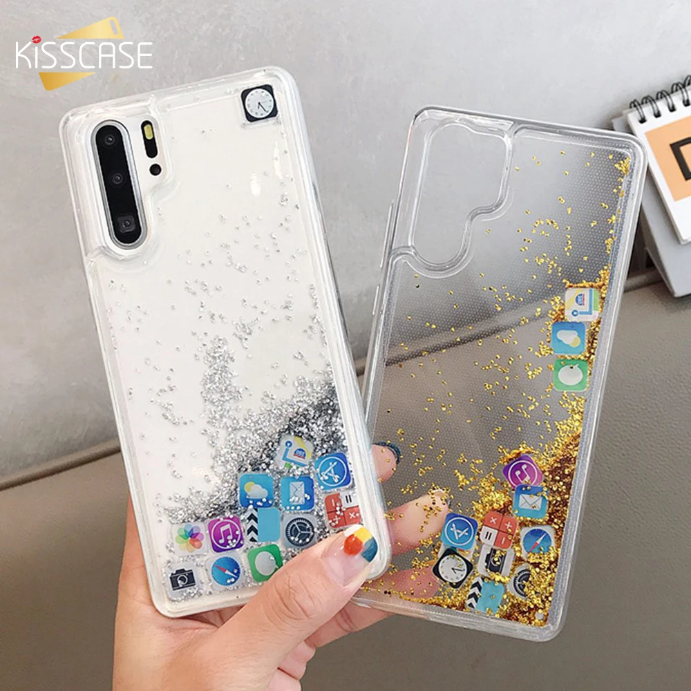 Чехол для телефона KISSCASE Liquid Quicksand Huawei P30 P20 Lite Pro чехлы телефонов Nova 3E 4E |