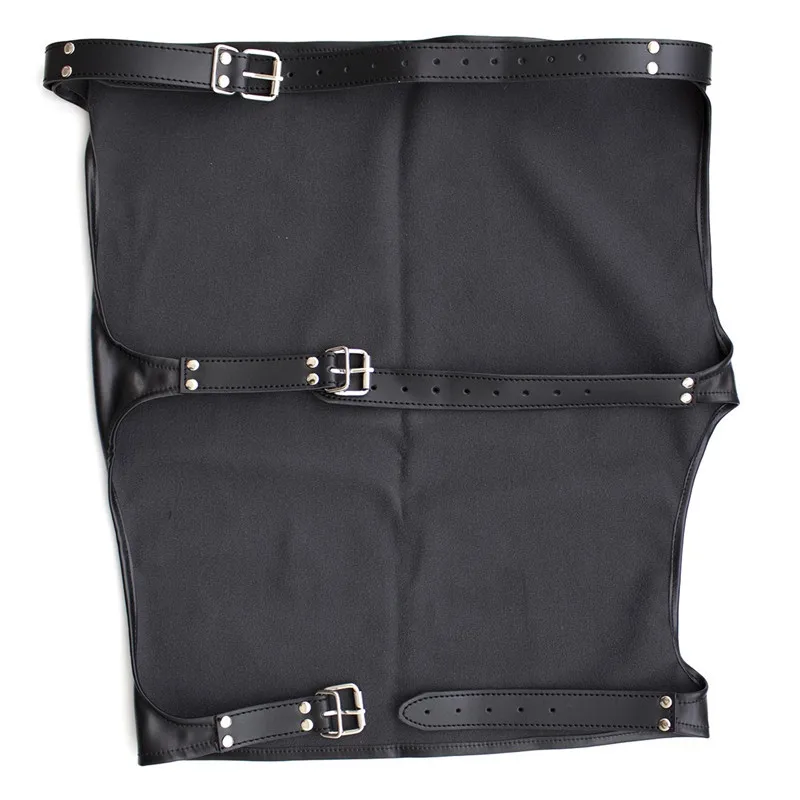 Мягкий черный кожаный подвергать зад костюм бандаж росы пердеть короткая юбка