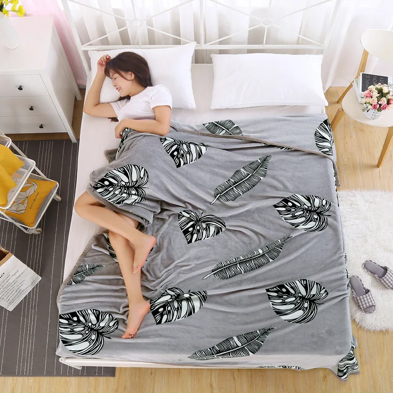 Супер мягкие фланелевые флисовые зимние одеяла на кровать Cobertor уплотненные