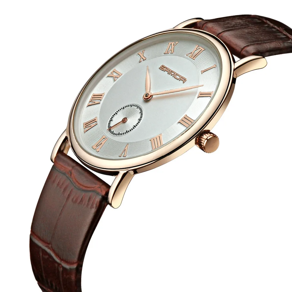 Часы наручные мужские ультратонкие роскошные брендовые деловые кварцевые с