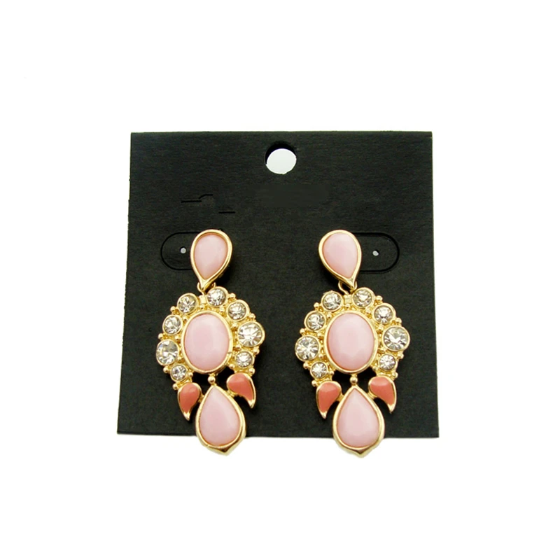 Женские Висячие серьги со стразами имитация драгоценных камней золотые длинные