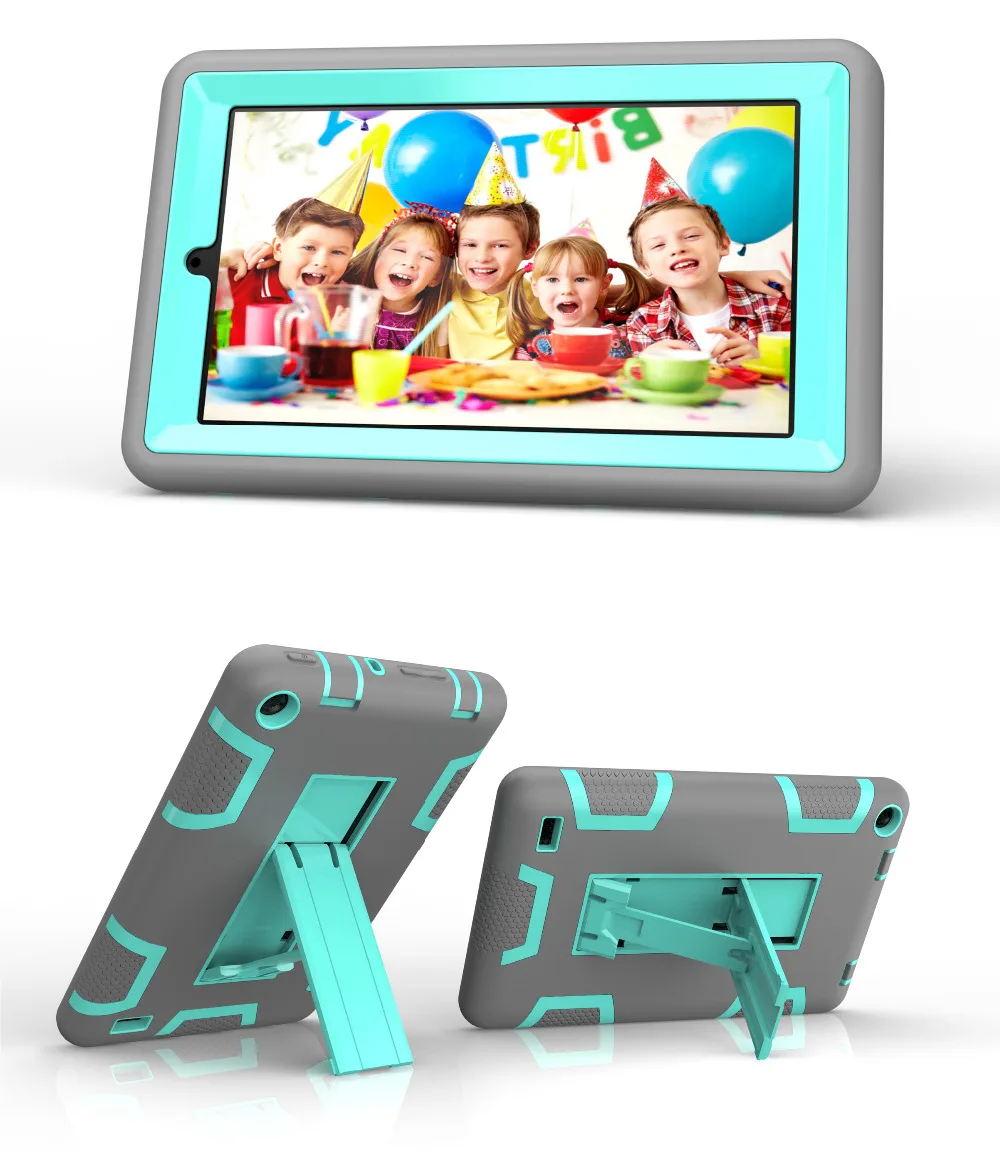 Soft Silicone + PC Shockproof Hybrid Heavy Duty Armor Combo Robot Stand Case Cover For Amazon Kindle Fire HD 7 2015 Generation | Компьютеры