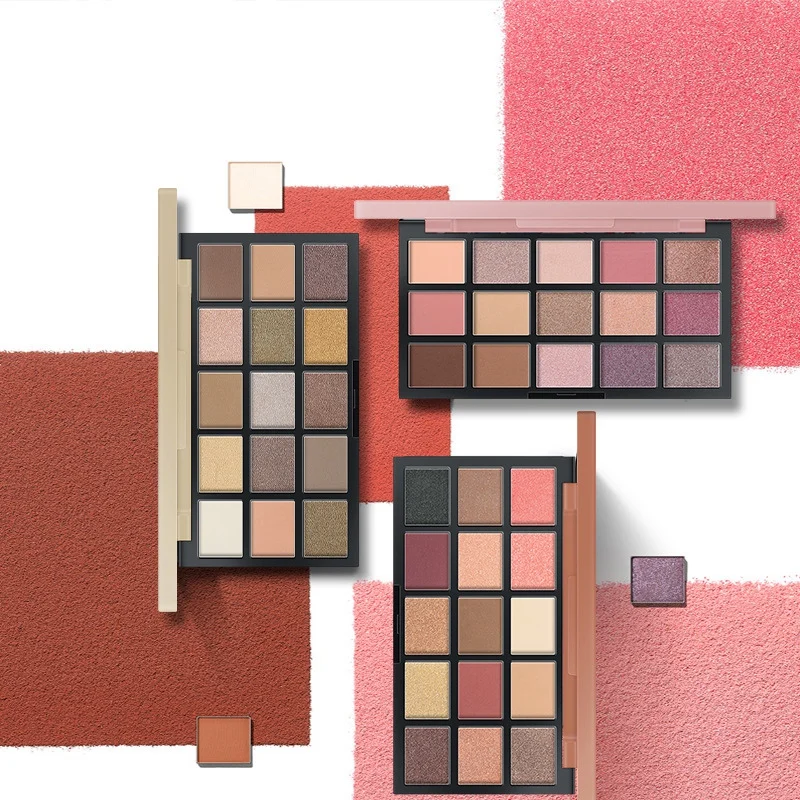 Новая 15 цветов Матовая пигментная Палетка теней для век мерцающий блеск