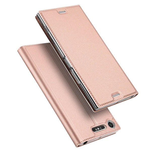 Винтажный чехол-кошелек Vpower для sony Xperia XZ1, чехол для sony Xperia XZ1 Compact из искусственной кожи, откидной чехол с магнитной подставкой, чехол s - Цвет: rose gold