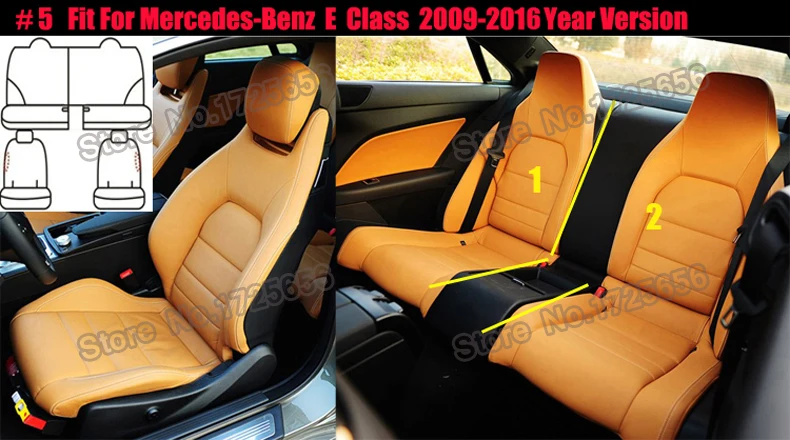 AutoDecorun теплые кожаные чехлы для сидений автомобиля для Mercedes-Benz E300 E200 E320 E350 E500 E260 E400 авточехлы для автомобилей Аксессуары