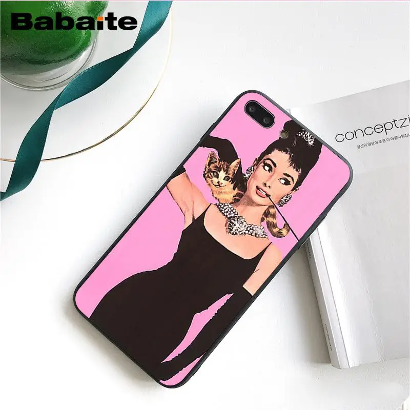 Babaite Известный Элегантный чехол для телефона Одри Хепберн для iphone 11 Pro 11Pro Max 8 7 6 6S Plus X XS MAX 5 5S SE XR