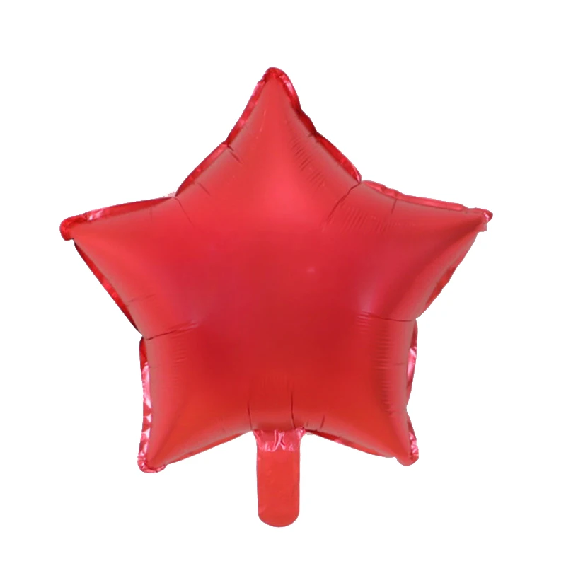 Star Red 18 дюймов Звездное сердце матовые фольгированные шары на день рождения Воздушные гелиевые шары для свадьбы и дня рождения вечерние украшения Детские балоны - Цвет: Star Red