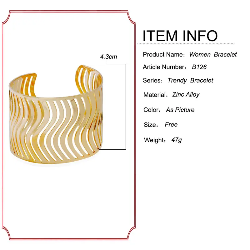 Новинка Модный популярный модный изысканный золотистый браслет F &amp U 2017 |