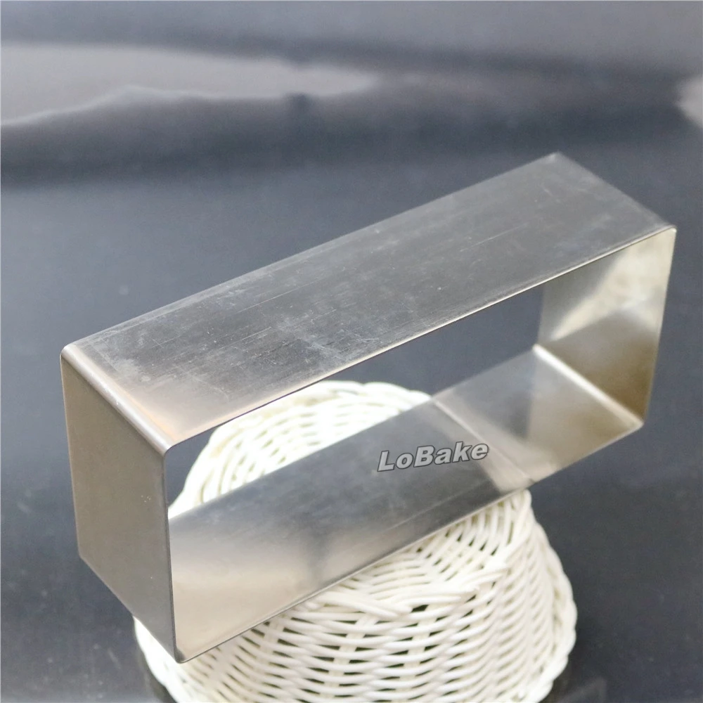 Высокое качество 7 5 дюйма 304 нержавеющая сталь Прямоугольная форма мусс кольцо