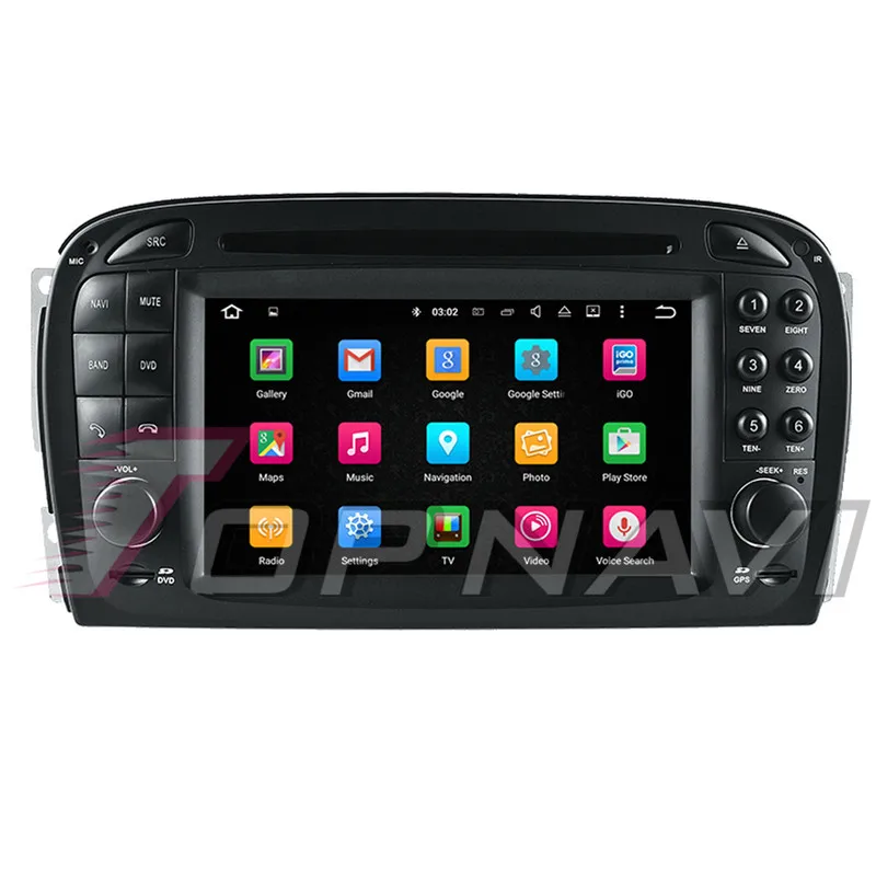 TOPNAVI Android 9,0 Восьмиядерный автомобильный DVD мультимедийный плеер для Benz SL R230(2001 2002 2003 2004,6) автомобильное радио с GPS навигацией аудио