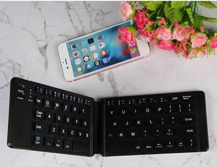 [AVATTO] портативная Bluetooth 3,0 Беспроводная складная клавиатура для IOS Android Windows iPhone iPad Tablet Phone
