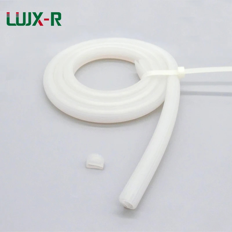 LUJX-R силиконовая е полоса типа красный белый е Форма Силиконовый Stirp дверная духовка морозильная камера дверная духовка Паровая машина VMQ E уплотнительная панель