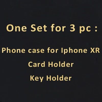 For Iphone XR Hiram Beron заказное имя держатель для карт Croco шаблон бизнес подарок роскошный кожаный Рождественский подарок Прямая поставка - Цвет: For Iphone XR