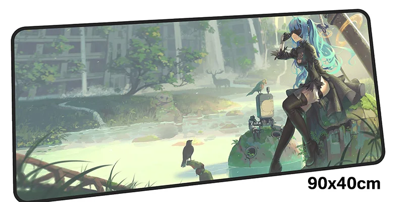 Size 900x400X2MM Nier automata коврик для мыши геймер 900x400 мм notbook коврик для мыши гелевый большой игровой коврик для мыши Аниме-пэд мышь PC стол padmouse аксессуары - Цвет: Size 900x400X2MM