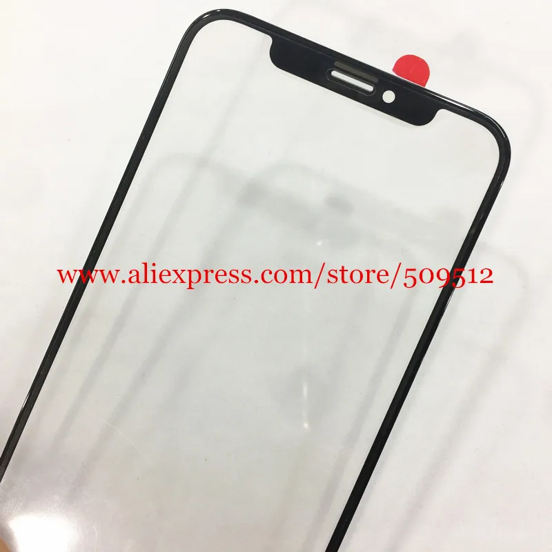 1 шт./10 шт./20 шт./лот высокое качество внешнее стекло с OCA для iphone X/10 переднее