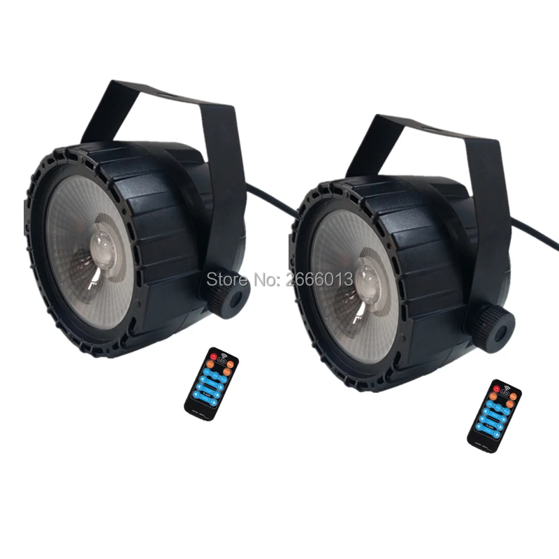 2 шт./лот беспроводной пульт дистанционного управления 30 Вт RGB + UV COB LED Par Light яркая