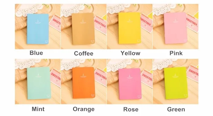 6 шт./лот, конфетная Обложка, A6, записная книжка Rilakkuma в Париже, дневник, мягкая записная книжка, винтажная, Caderno, офисные, школьные принадлежности 6481