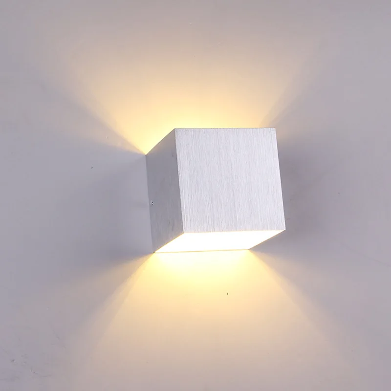 7 стилей вверх вниз светодиодный настенный светильник алюминиевый Матовый