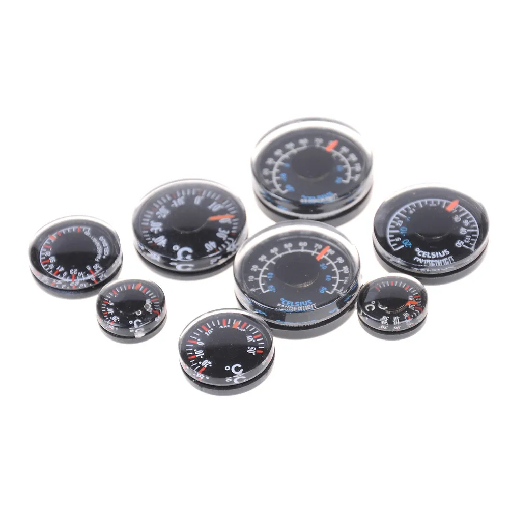 1 шт для изготовления круглых пластиковых мини термометр дух круговой термограф