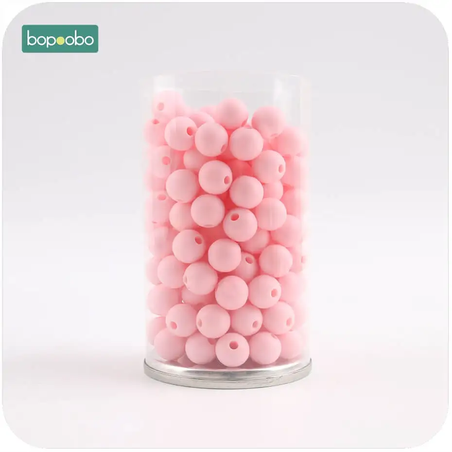candy pink Bopobo силиконовые бусины круглой формы 20 шт 9 мм пищевого качества Прорезыватели BPA БЕСПЛАТНО Экологичные бусины браслет DIY Ювелирные изделия Детские Прорезыватели - Цвет: candy pink