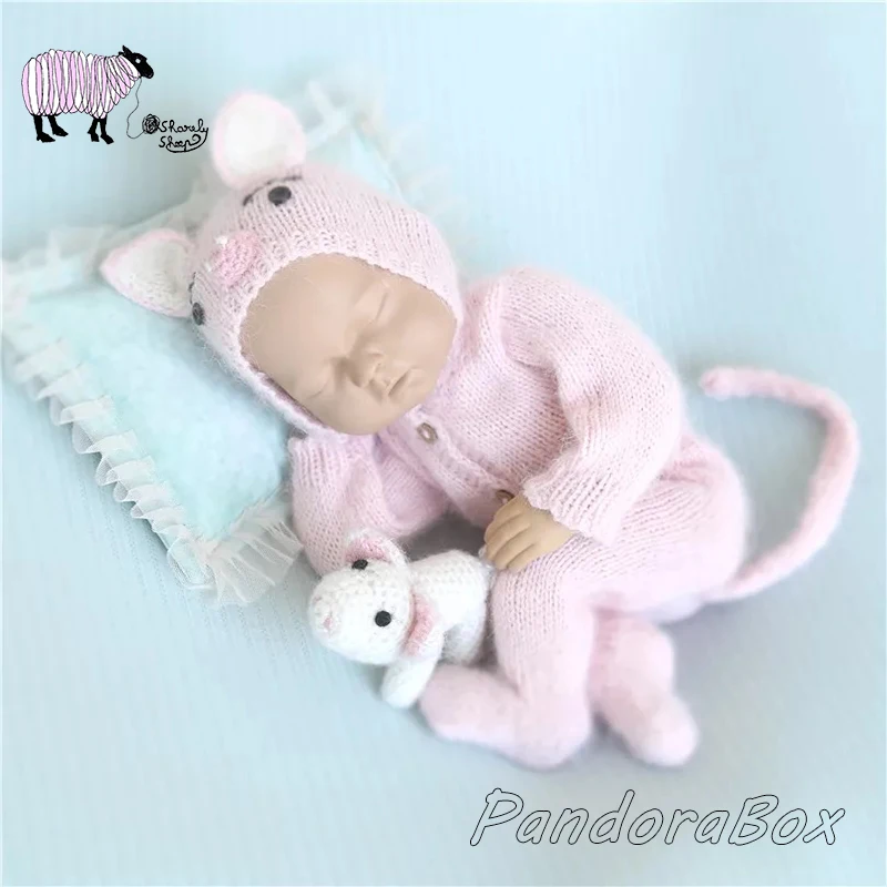 Новорожденный реквизит для фотосъемки на тему свинок железная корзина для маленьких мальчиков и девочек мультфильм мохеровая шапочка Кепка для фотосессии позирует ведро реквизит bebe foto