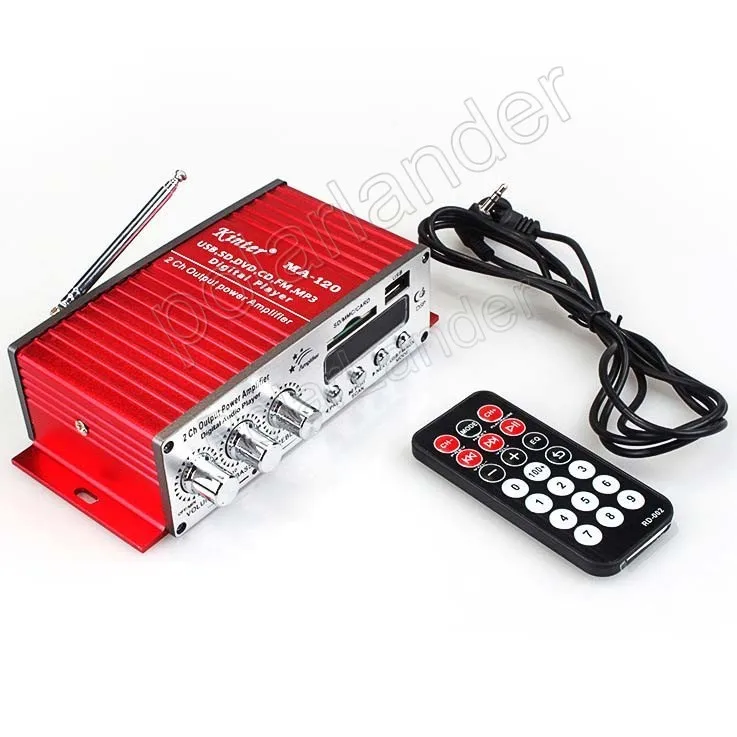 Автомобильный стерео усилитель мощности для автомобиля USB/FM/SD/DVD/MP3 плеер 12 В MA120