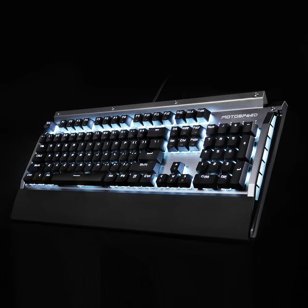 Motospeed CK98 RGB подсветкой механическая клавиатура для Pro Gamer 104 ключей игр kailh коробка