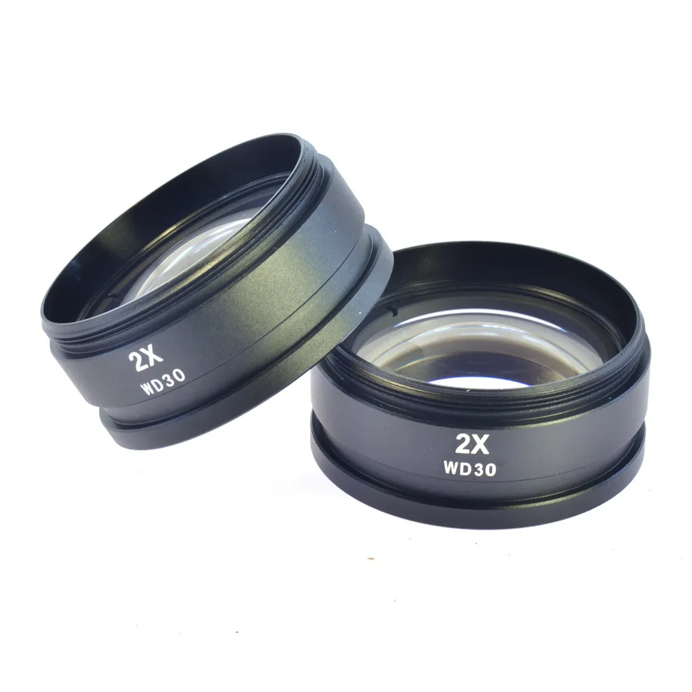 1PCS0. 5X WD165 1.5X WD45 2X WD30 SZM Вспомогательный объектив зум стерео микроскоп нить 48 мм бинокулярный тринокулярный микроскоп