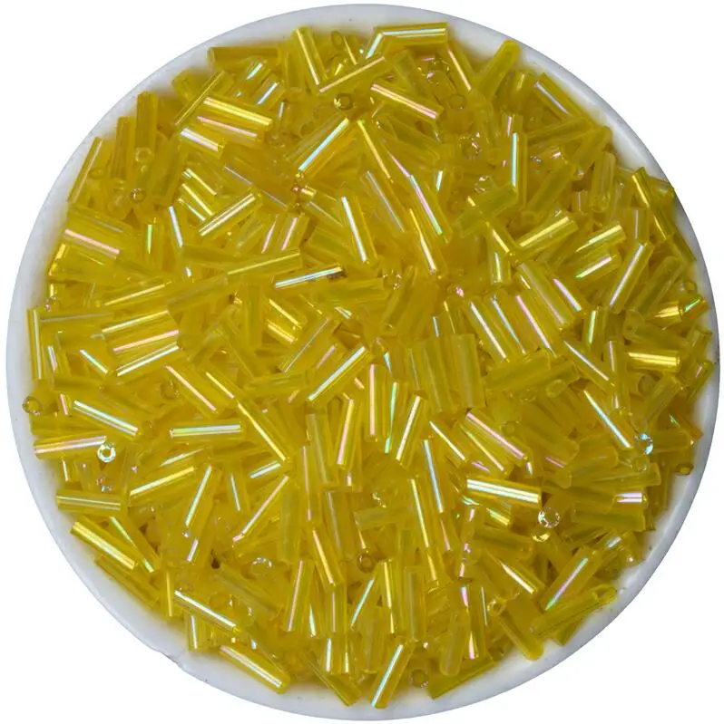 zhiguan32 2x6mm 6x2 мм 500 шт черные чешские стеклянные трубки стекляруса Бисер для браслета ожерелье DIY Изготовление ювелирных изделий - Цвет: zhiguan32 2x6mm