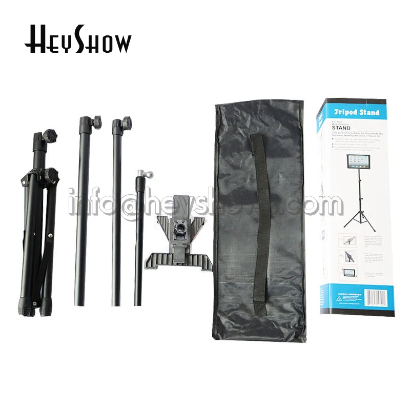 Offerte 5-10 Pollici Tablet Piano Display Stand Universale Per Ipad Treppiedi Del Supporto Kindle Piano Di Montaggio Con Ajustable Artiglio Per La Riunione, Casa, Della Fase