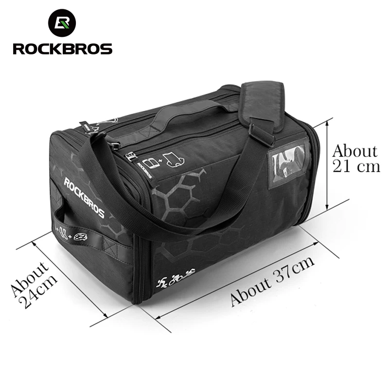 ROCKBROS Велоспорт Триатлон тренажерный зал гоночный мешок с дождевиком Водонепроницаемый Обучение Фитнес Спортивная сумка большой емкости рюкзак