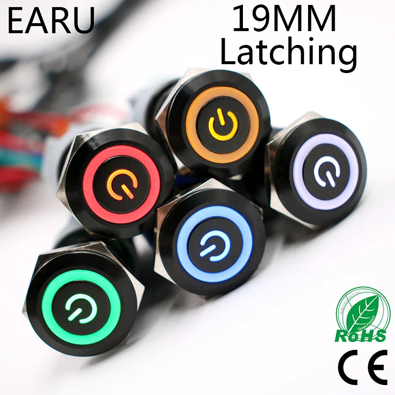 19 мм алюминиевая черная Водонепроницаемая фиксация поддерживаемая самофиксация