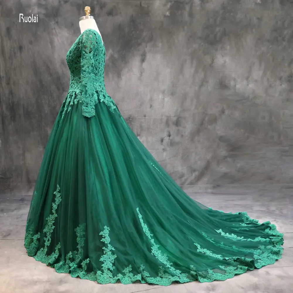Vestido de noiva вечернее платье 2017 длинное кружевное с аппликацией бальное Выпускное