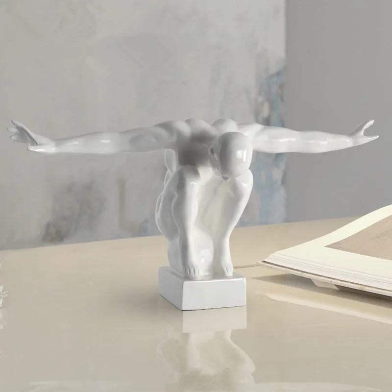 Крылья человек мышление планшетом для Дома Офиса стильное украшение гостиной