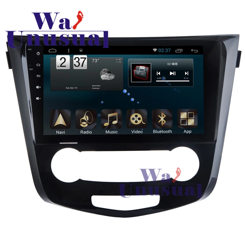 

WANUSUAL 10.1" Quad Core 32G 2G RAM Android 6.0 GPS Navigation Radio Player For Nissan Qashqai 2016 With BT WIFI 3G 1024*600 Map