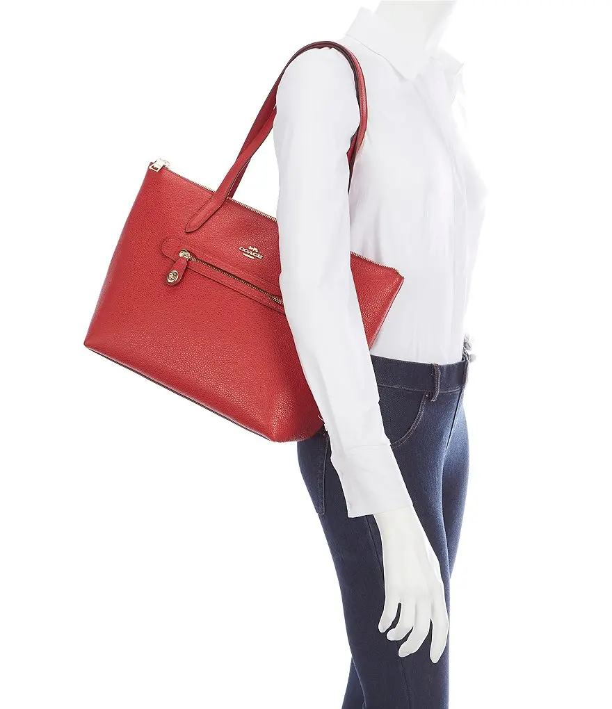 COACH Taylor Tote из кожи с галькой(яшма/золото) роскошные сумки для женщин дизайнерские сумки от Coach
