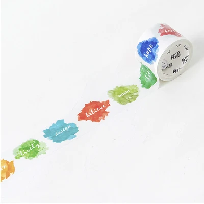 03 2-3-4cm* 3 м красивый акварель лента для декорации Washi для художественного оформления ногтей, ручная работа Скрапбукинг планировщик изоляционная лента клейкая лента - Цвет: 03