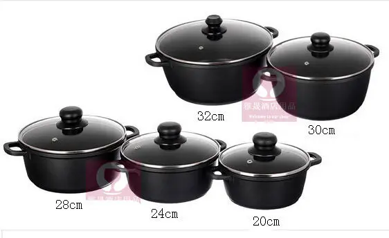 

5pcs/set pot set cookware set panela non-stick pot induction use