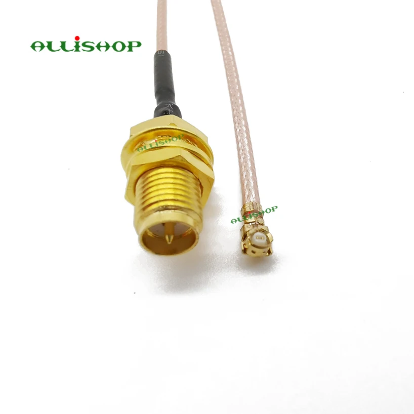 Кабель ALLISHOP RF Pigtail RP SMA разъем для U. FL/IPEX Mini PCI RG178 15 см|connector female|connectors for cablesconnector cable |
