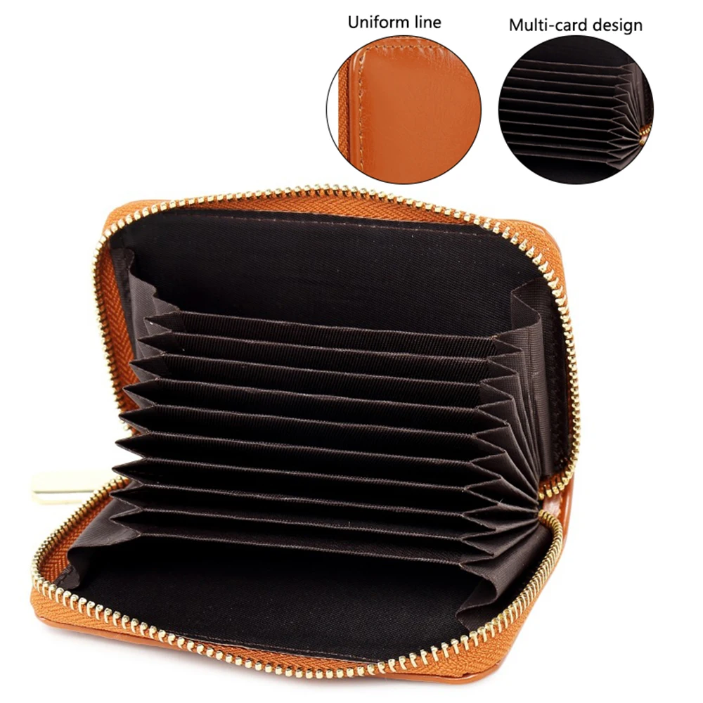 Новый модный кожаный кошелек женская сумка для денег на молнии маленький клатч