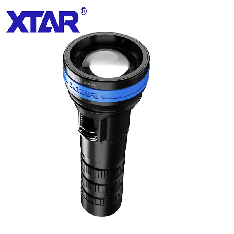 XTAR D06 1200 фонарики для дайвинга водонепроницаемые IPX8 магнитный переключатель