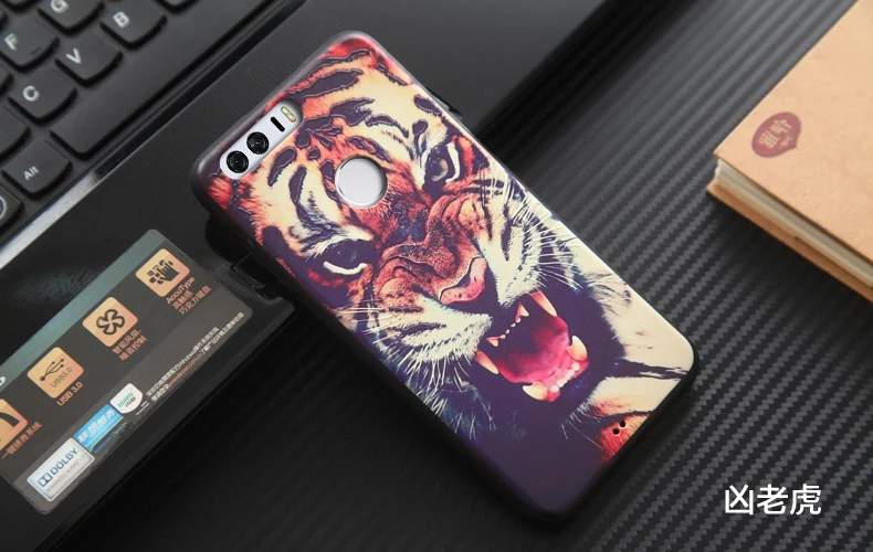 Чехол для Huawei honor 8 роскошный мягкий ТПУ чехол-накладка с 3D рельефным рисунком honor8