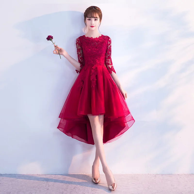 Красное китайское традиционное платье короткое Ципао для невесты Vestidos чонсам