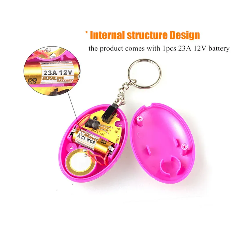 1 шт. SOS сигнализация для самозащиты брелок персональная сирена женщин защита от