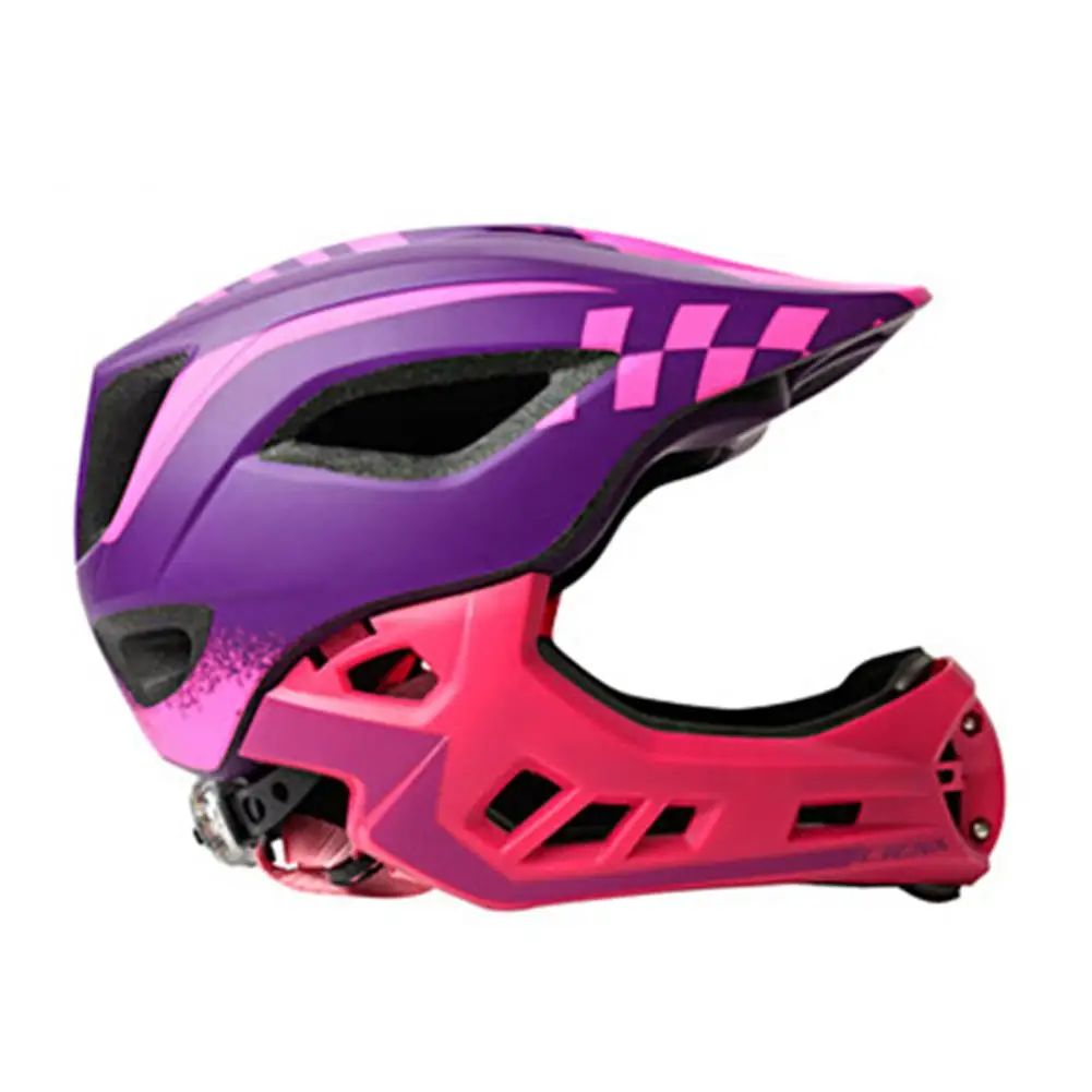Pink purple S Светильник, велосипедный шлем, съемный, полный шлем, дышащий, безопасно, велосипедная кепка для детей, MTB, шоссейный велосипед, защита головы - Цвет: Pink purple S