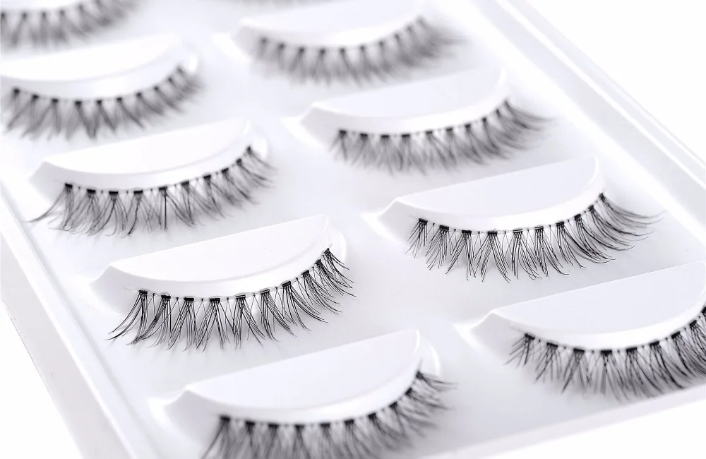 Clotobeauty 10 пар Супер натуральные накладные ресницы мягкая невидимая лента