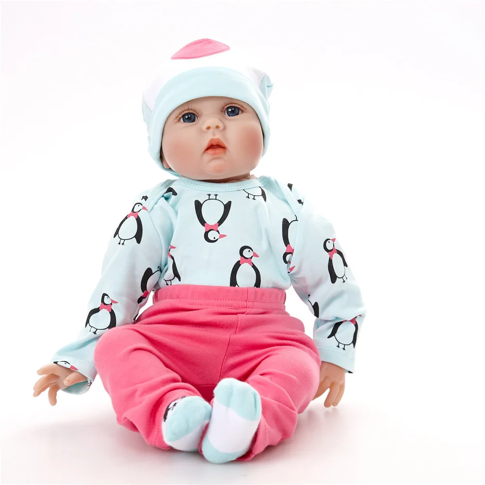 22&quot doll reborn toys for boys girls gift cloth body babies bebe real alive bonecas brinquedo | Игрушки и хобби