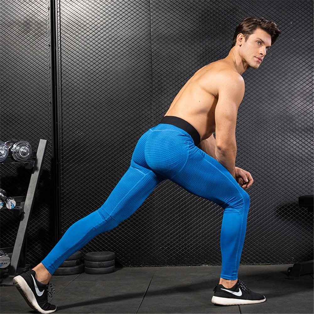 Мужские колготки для тренажерного зала штаны бега тренировочные фитнеса