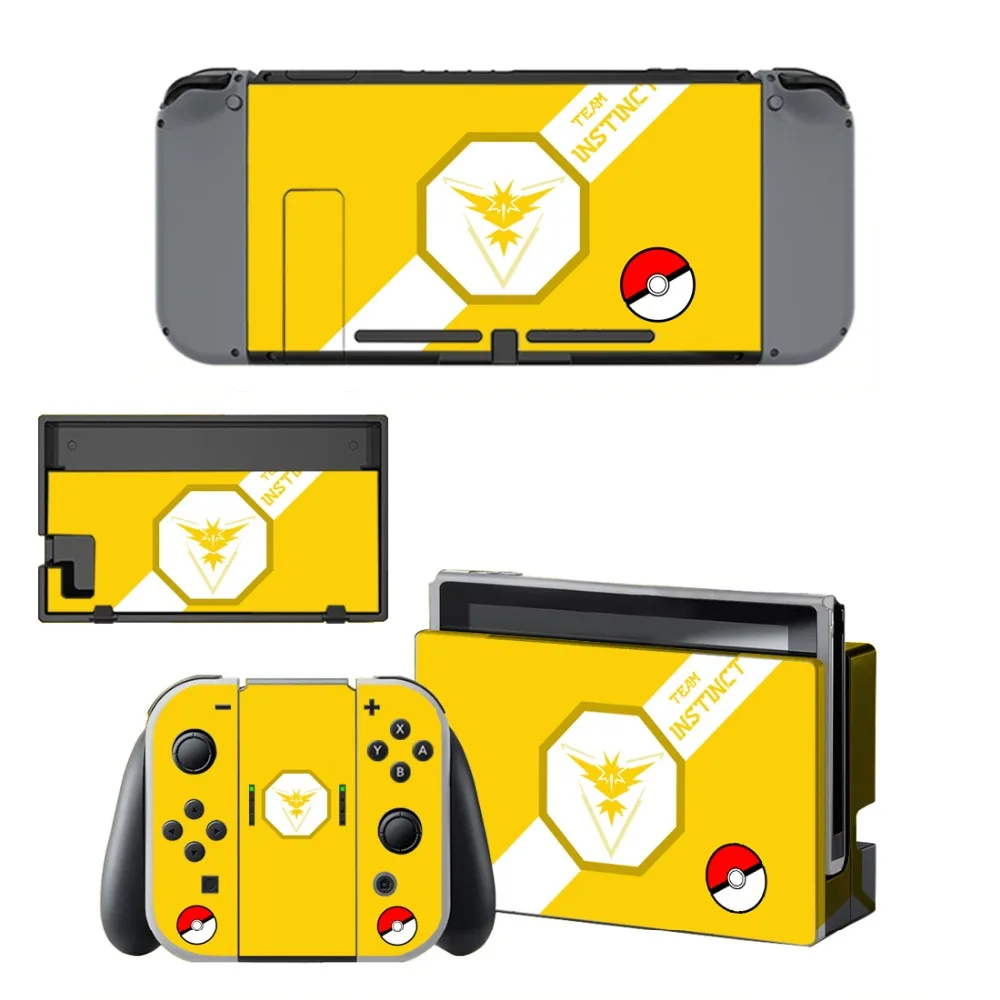 Виниловые наклейки для nintendo Switch для консоли nintendo Switch и контроллера-для Pokemon GO Pikachu